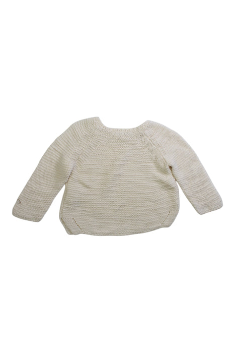 A Ivory Knit Sweaters from Nanos in size 3-6M for girl. (Back View)