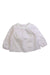 A White Short Sleeve Tops from Jacadi in size 6-12M for girl. (Front View)