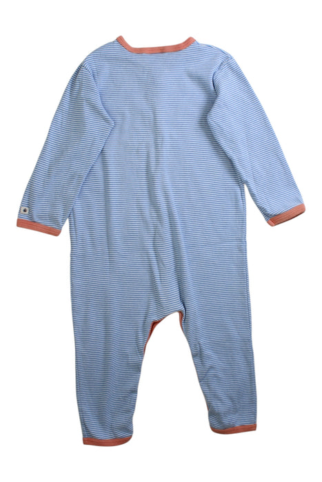 A Blue Onesies from Petit Bateau in size 2T for neutral. (Back View)