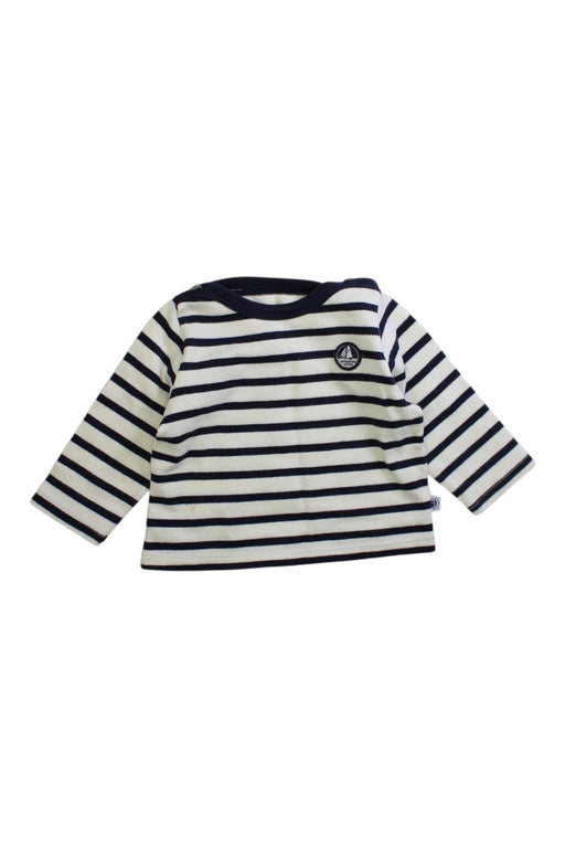 A White Long Sleeve Tops from Petit Bateau in size 3-6M for neutral. (Front View)