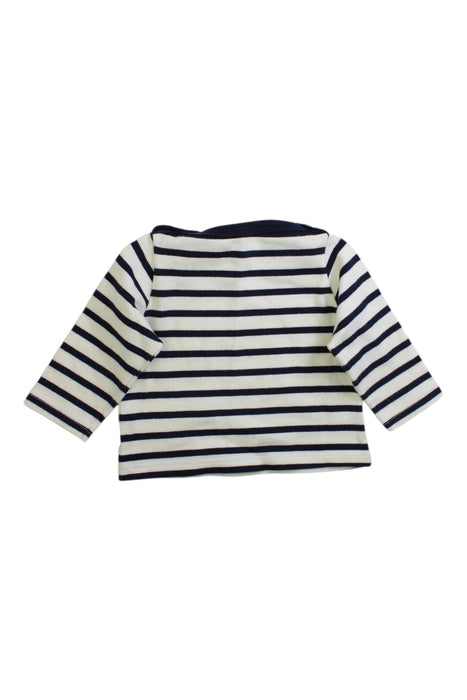 A White Long Sleeve Tops from Petit Bateau in size 3-6M for neutral. (Back View)