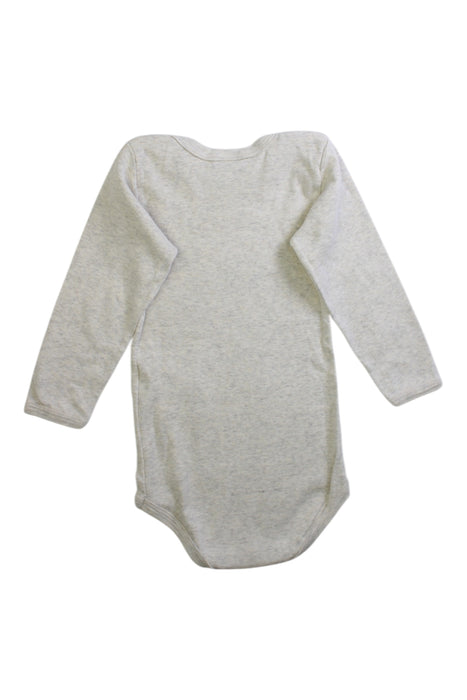 A Beige Long Sleeve Bodysuits from Petit Bateau in size 2T for neutral. (Back View)