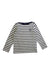 A Navy Long Sleeve T Shirts from Petit Bateau in size 4T for boy. (Front View)