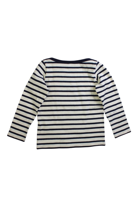 A Navy Long Sleeve T Shirts from Petit Bateau in size 4T for boy. (Back View)