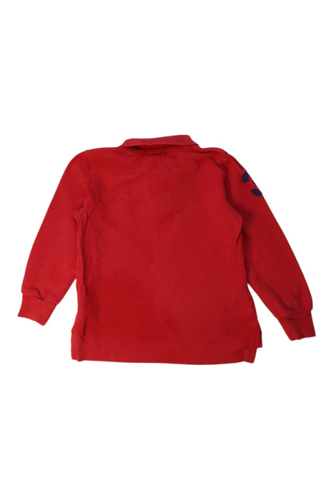 A Red Long Sleeve Polos from Polo Ralph Lauren in size 2T for boy. (Back View)