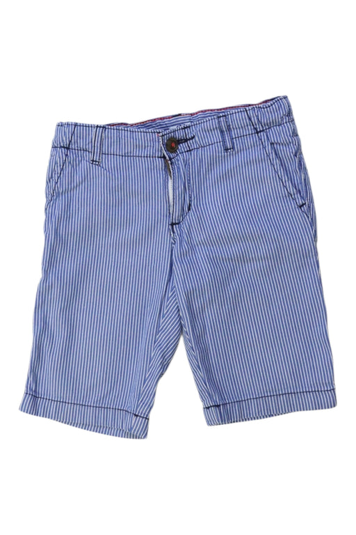 A Blue Shorts from Petit Bateau in size 4T for boy. (Front View)