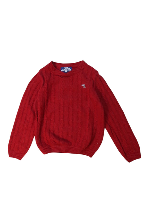 A Red Knit Sweaters from Thomas Brown in size 4T for boy. (Front View)