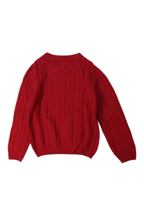 A Red Knit Sweaters from Thomas Brown in size 4T for boy. (Back View)