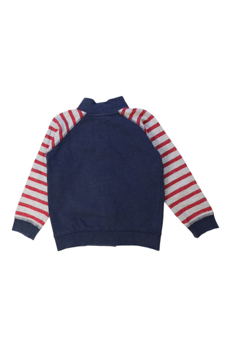 A Multicolour Zippered Sweatshirts from The Little White Company in size 4T for boy. (Back View)