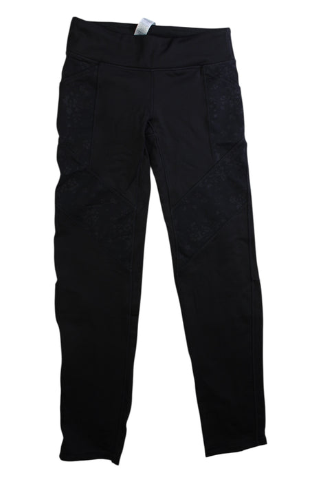 A Black Leggings from Ivivva in size 10Y for girl. (Front View)