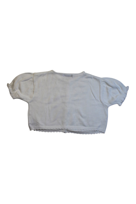 A White Cardigans from Le Bebe in size 10Y for girl. (Back View)