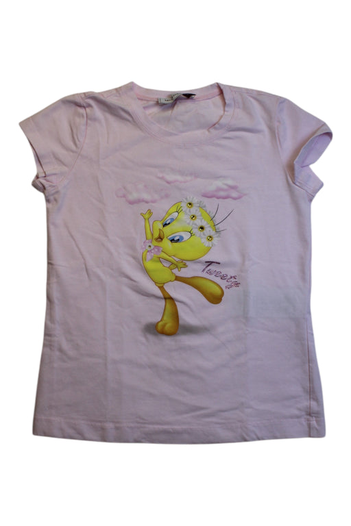 A Pink Short Sleeve T Shirts from Monnalisa in size 8Y for girl. (Front View)