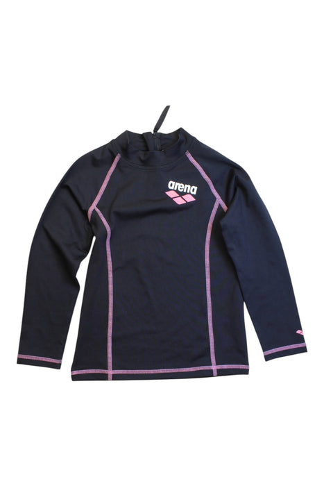 A Navy Rash Guards from Arena in size 10Y for girl. (Front View)