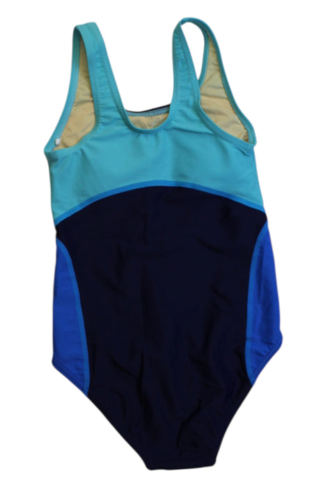 A Blue Swimsuits from TYR in size 10Y for girl. (Back View)