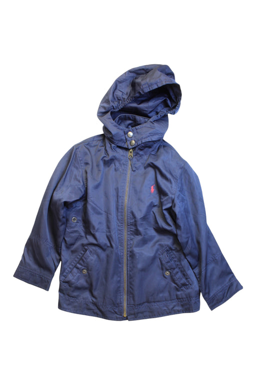 A Navy Rain Jackets from Polo Ralph Lauren in size 5T for boy. (Front View)