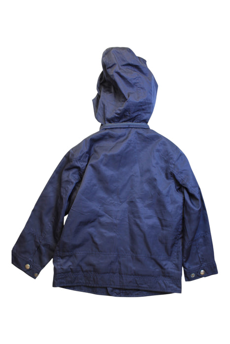 A Navy Rain Jackets from Polo Ralph Lauren in size 5T for boy. (Back View)