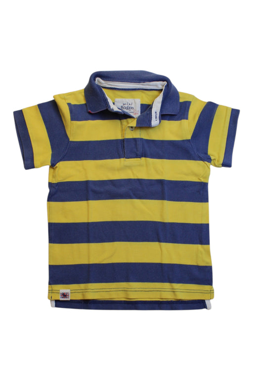 A Blue Short Sleeve Polos from Boden in size 4T for boy. (Front View)