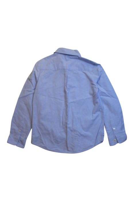 A Blue Long Sleeve Shirts from Jacadi in size 6T for boy. (Back View)