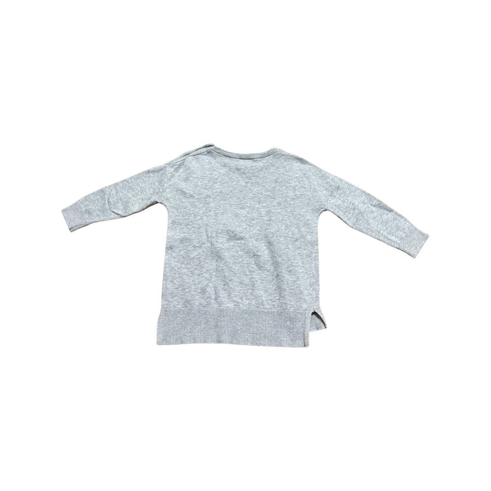 A Grey Knit Sweaters from Seed in size 2T for girl. (Back View)