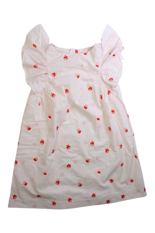 A Red Sleeveless Dresses from Jacadi in size 4T for girl. (Front View)