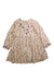A Multicolour Long Sleeve Dresses from Velveteen in size 4T for girl. (Front View)