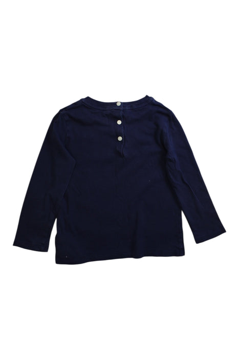 A Navy Long Sleeve T Shirts from Ralph Lauren in size 2T for girl. (Back View)