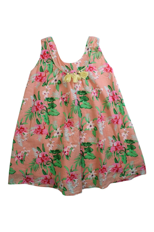 A Multicolour Sleeveless Dresses from Louise Misha in size 4T for girl. (Front View)