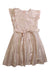 A Pink Sleeveless Dresses from Seed in size 3T for girl. (Front View)