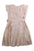 A Pink Sleeveless Dresses from Seed in size 3T for girl. (Back View)