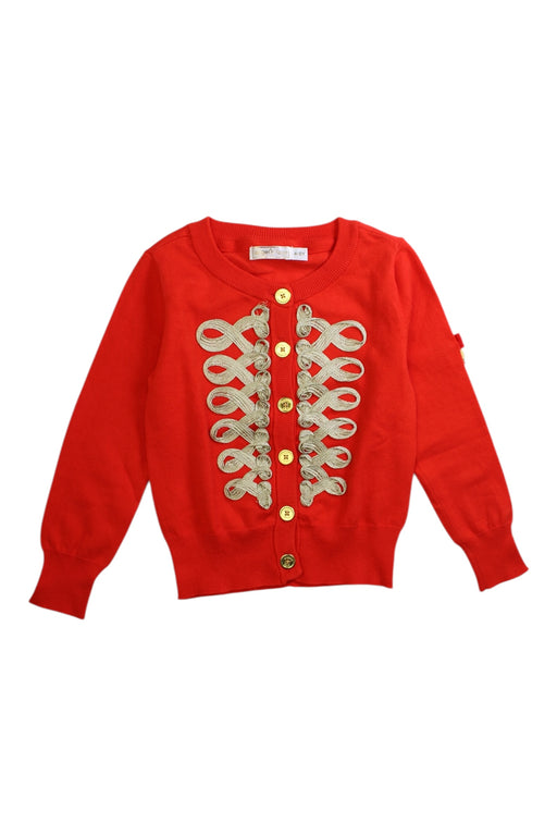 A Red Cardigans from Angel's Face in size 4T for girl. (Front View)