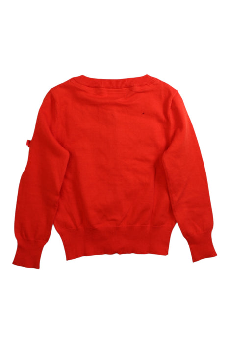 A Red Cardigans from Angel's Face in size 4T for girl. (Back View)