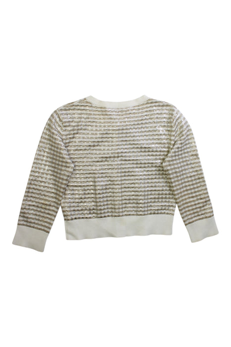 A White Cardigans from Bonpoint in size 3T for girl. (Back View)