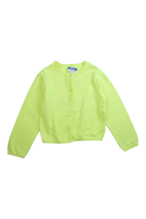 A Yellow Cardigans from Jacadi in size 3T for girl. (Front View)