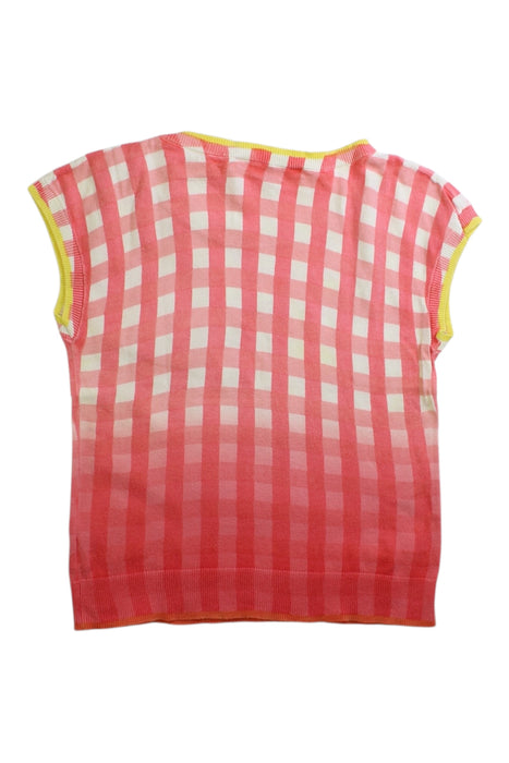 A Pink Short Sleeve Tops from Bonpoint in size 6T for girl. (Back View)