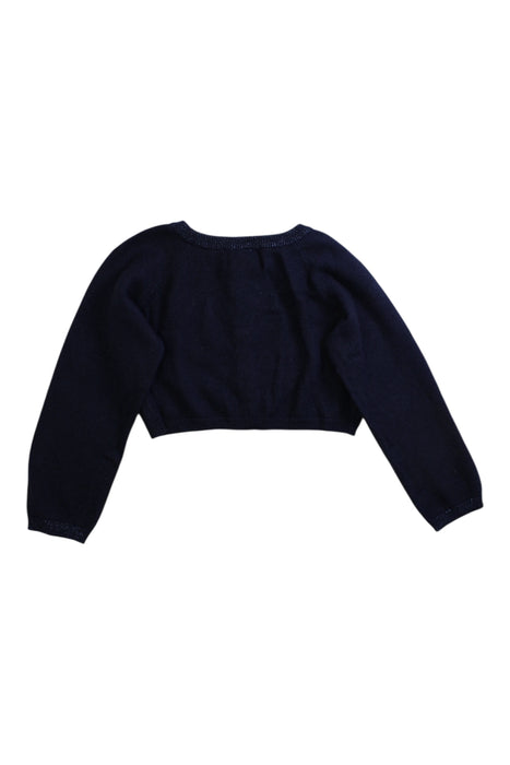 A Navy Cardigans from Jacadi in size 4T for girl. (Back View)