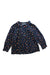 A Navy Long Sleeve Tops from Bonpoint in size 6T for girl. (Front View)