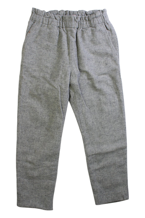 A Grey Casual Pants from Bonpoint in size 6T for girl. (Front View)