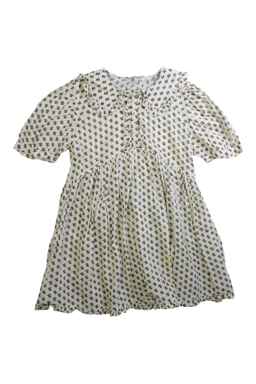 A White Short Sleeve Dresses from Caramel in size 4T for girl. (Front View)