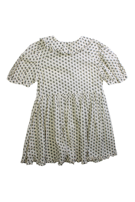 A White Short Sleeve Dresses from Caramel in size 4T for girl. (Back View)