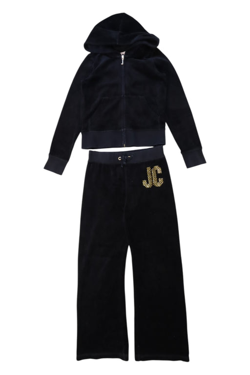 A Black Pants Sets from Juicy Couture in size 6T for girl. (Front View)