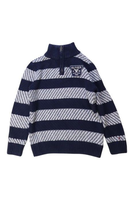 A Navy Long Sleeve Tops from Tommy Hilfiger in size 4T for boy. (Front View)