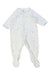 A White Onesies from Petit Bateau in size 0-3M for boy. (Front View)