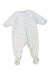 A White Onesies from Petit Bateau in size 0-3M for boy. (Back View)