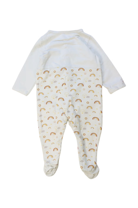 A White Long Sleeve Rompers from Sergent Major in size 3-6M for neutral. (Back View)