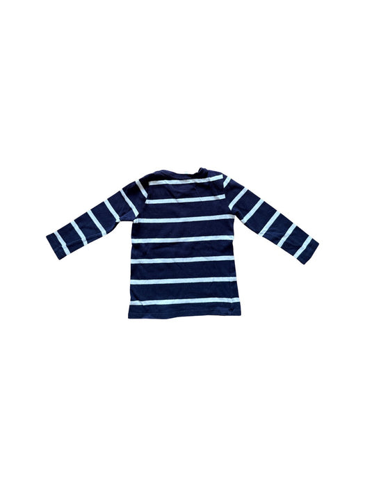 A Navy Long Sleeve T Shirts from Seed in size 4T for neutral. (Back View)