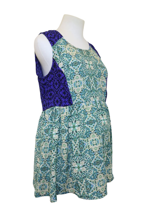 A Multicolour Sleeveless Dresses from A Pea in the Pod in size Maternity-S for maternity. (Front View)