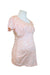A Pink Short Sleeve Tops from Ripe in size Maternity-S for maternity. (Front View)