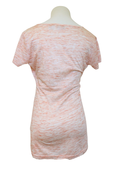 A Pink Short Sleeve Tops from Ripe in size Maternity-S for maternity. (Back View)