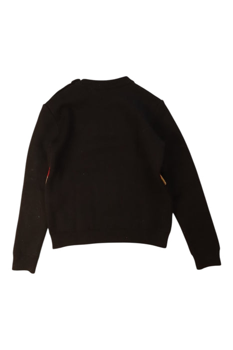 A Black Buttoned Sweatshirts from Balmain in size 6T for boy. (Back View)