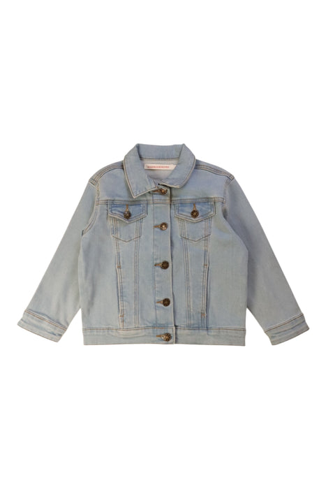 A Blue Lightweight Jackets from Monoprix in size 4T for boy. (Front View)